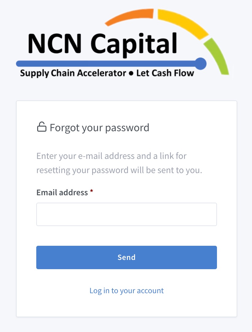 Enter your email to reset password